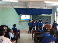 Đoàn trường THPT Nông Sơn tổ chức Lễ ra quân chiến dịch tình nguyện “Hoa Phượng đỏ” năm 2022