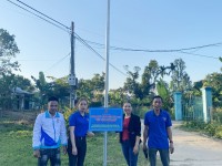 Quế Lộc hoàn thành công trình thanh niên “Thắp sáng đường quê” năm 2023