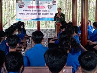 Đoàn trường THPT Nông Sơn tổ chức hoạt động nghe kể chuyện lịch sử tại địa chỉ đỏ năm học 2022-2023