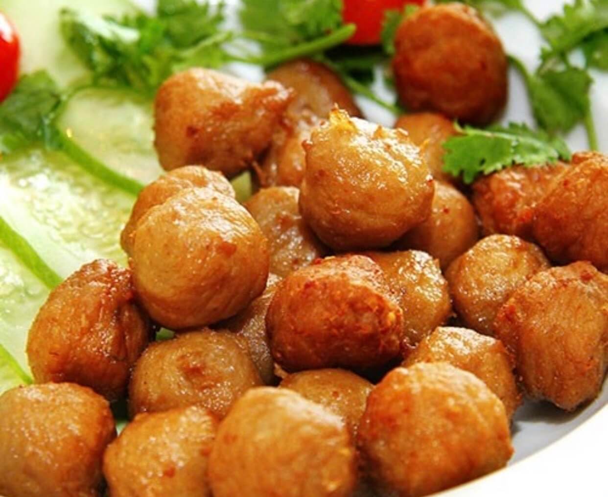 Bước 5 chiên thịt bò viên