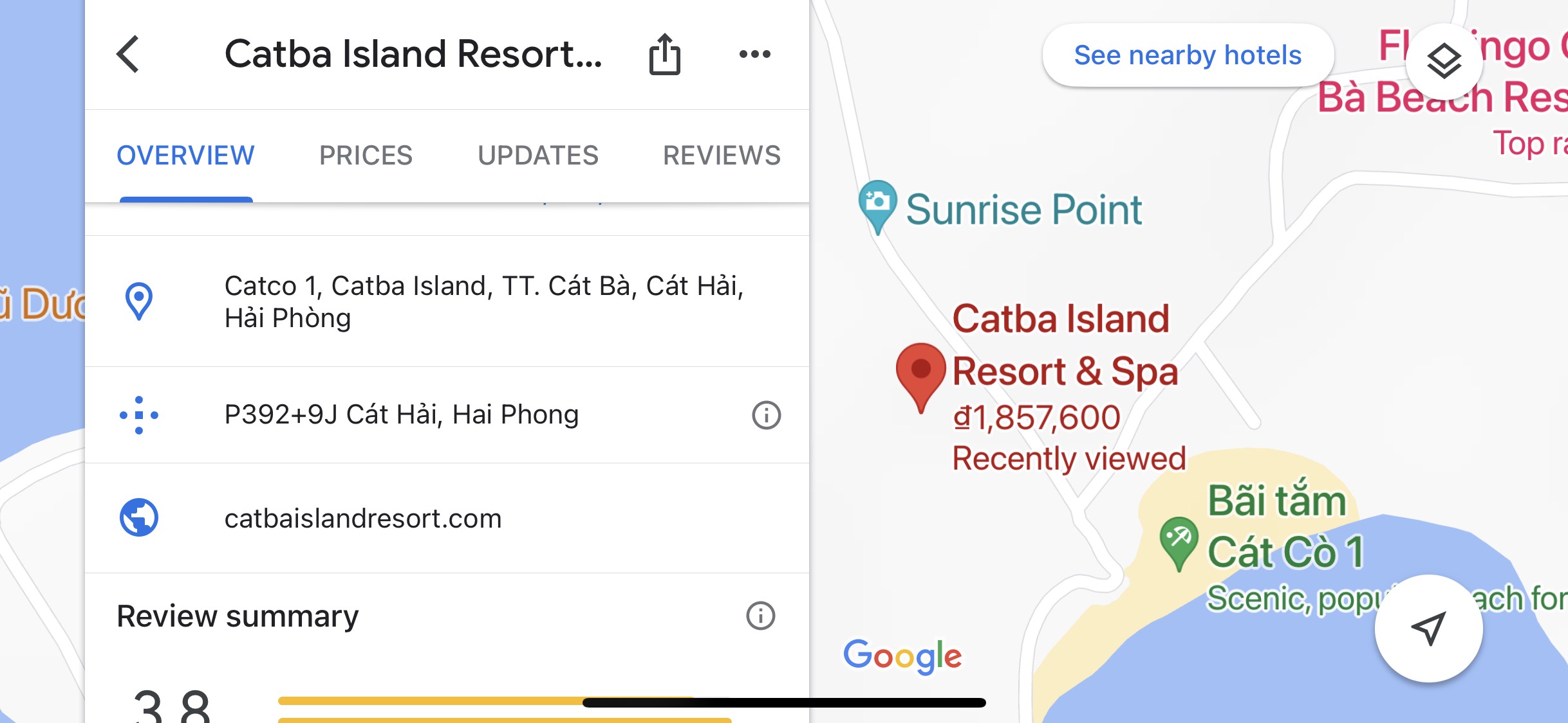 Review Catba Island Resort & Spa - Trở về với thiên nhiên