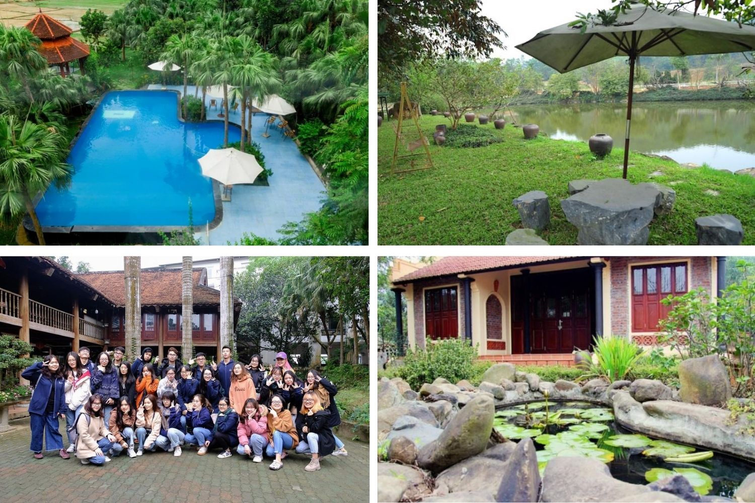 Resort Ba Vì giá rẻ có hồ bơi view đẹp gần vườn quốc gia