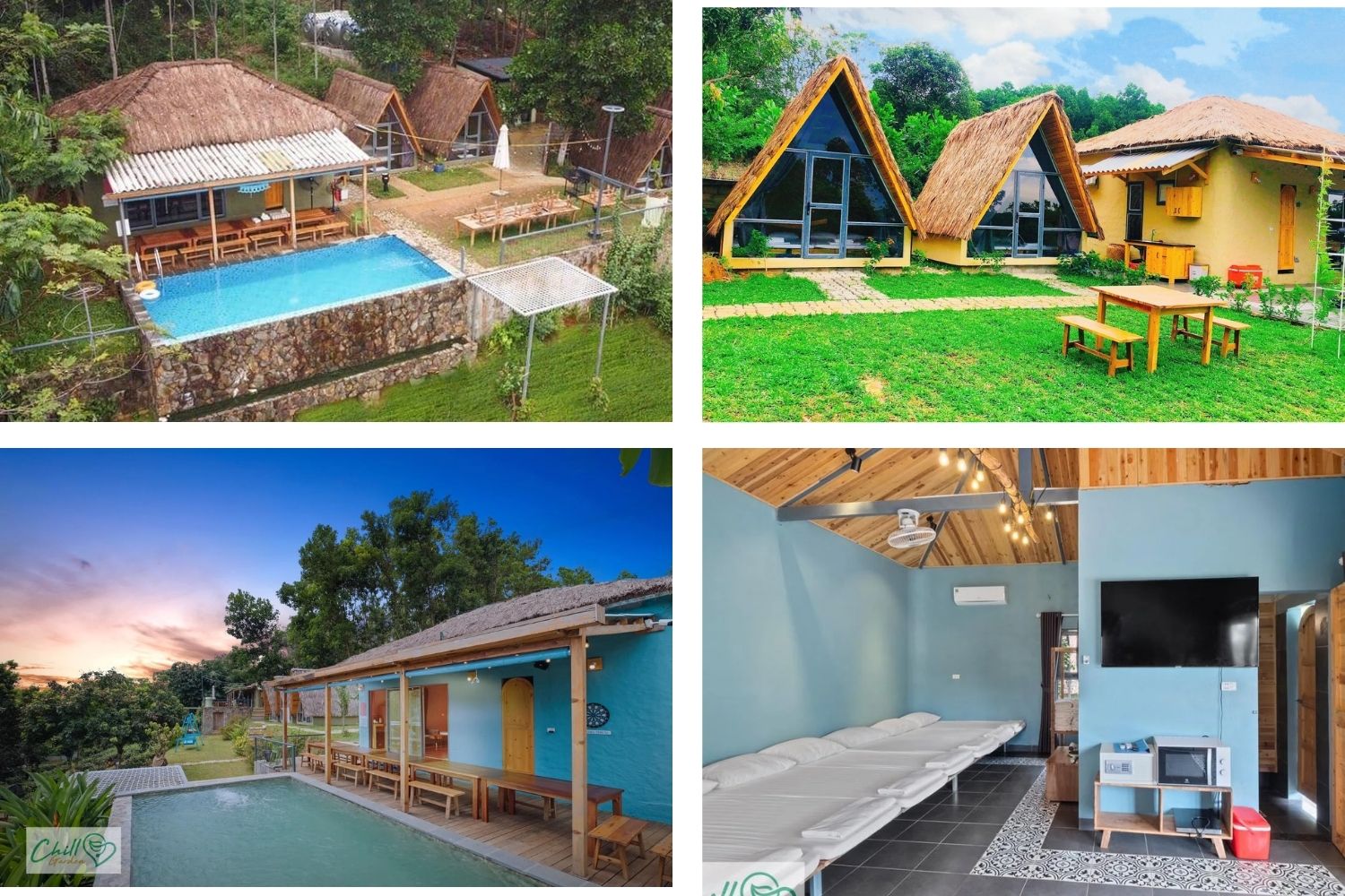 Resort Ba Vì giá rẻ có hồ bơi view đẹp gần vườn quốc gia