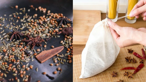 túi vải gia vị nấu phở bò