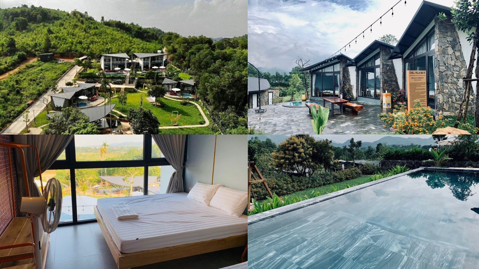 Top 20 biệt thự villa Ba Vì giá rẻ, chất lượng, có hồ bơi
