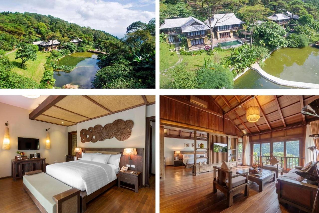 Resort Ba Vì giá rẻ có hồ bơi view đẹp gần vườn quốc gia