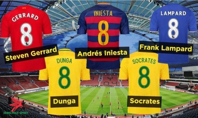 Ý nghĩa của số áo 8 trong bóng đá