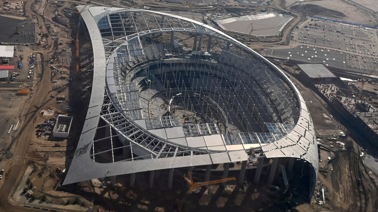 Quá trình xây dựng SoFi Stadium